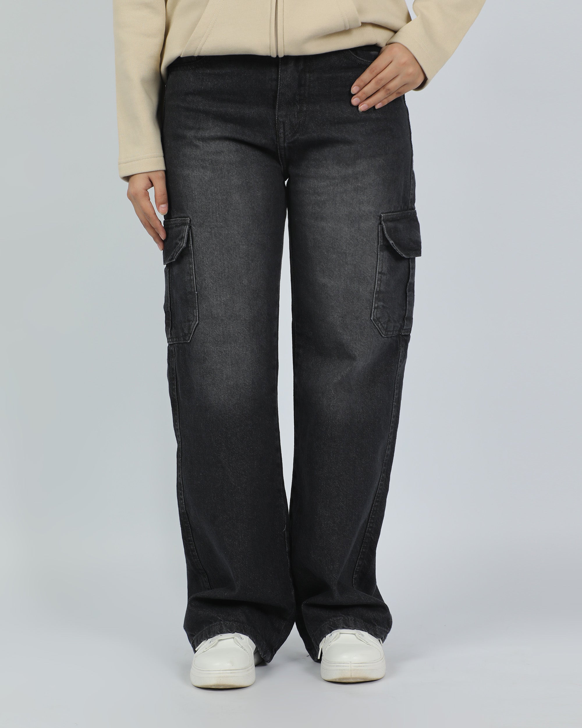 Women Cargo Denim Pants
