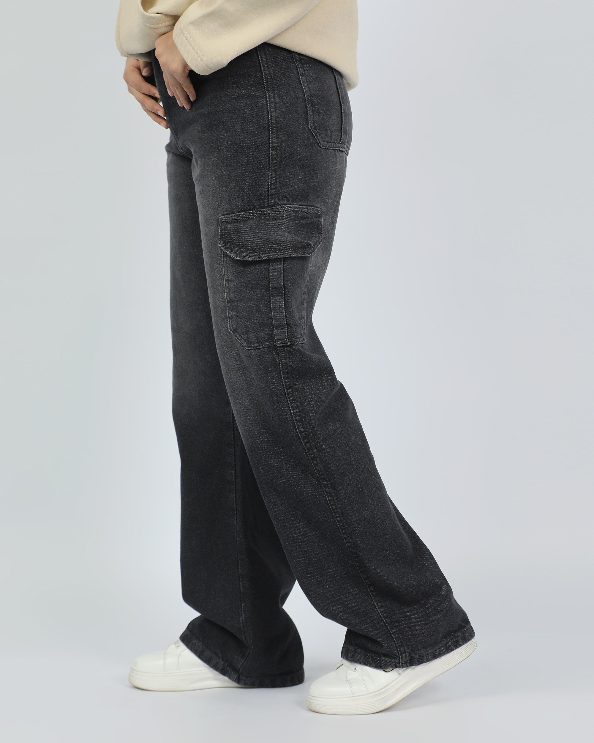Women Cargo Denim Pants
