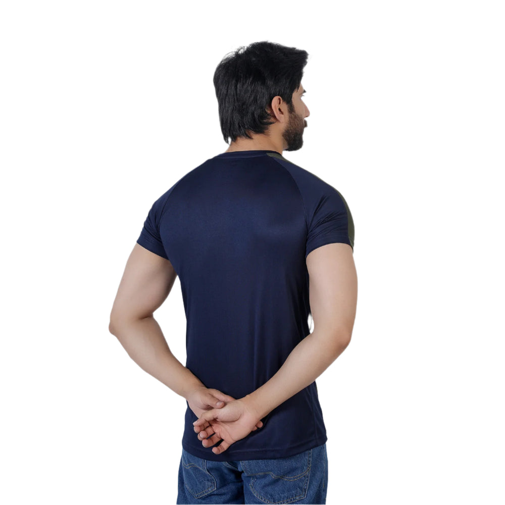 Men's Half Sleeves Round Neck T-Shirt - Navy Blue, Men's T-Shirts & Polos, Chase Value, Chase Value