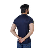 Men's Half Sleeves Round Neck T-Shirt - Navy Blue, Men's T-Shirts & Polos, Chase Value, Chase Value