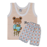 Newborn Boys Sando Suit - Peach, Newborn Boys Sets & Suits, Chase Value, Chase Value