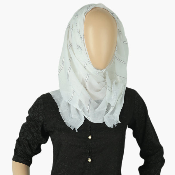 Women's Turkish Scarf - Off White, Women Shawls & Scarves, Chase Value, Chase Value
