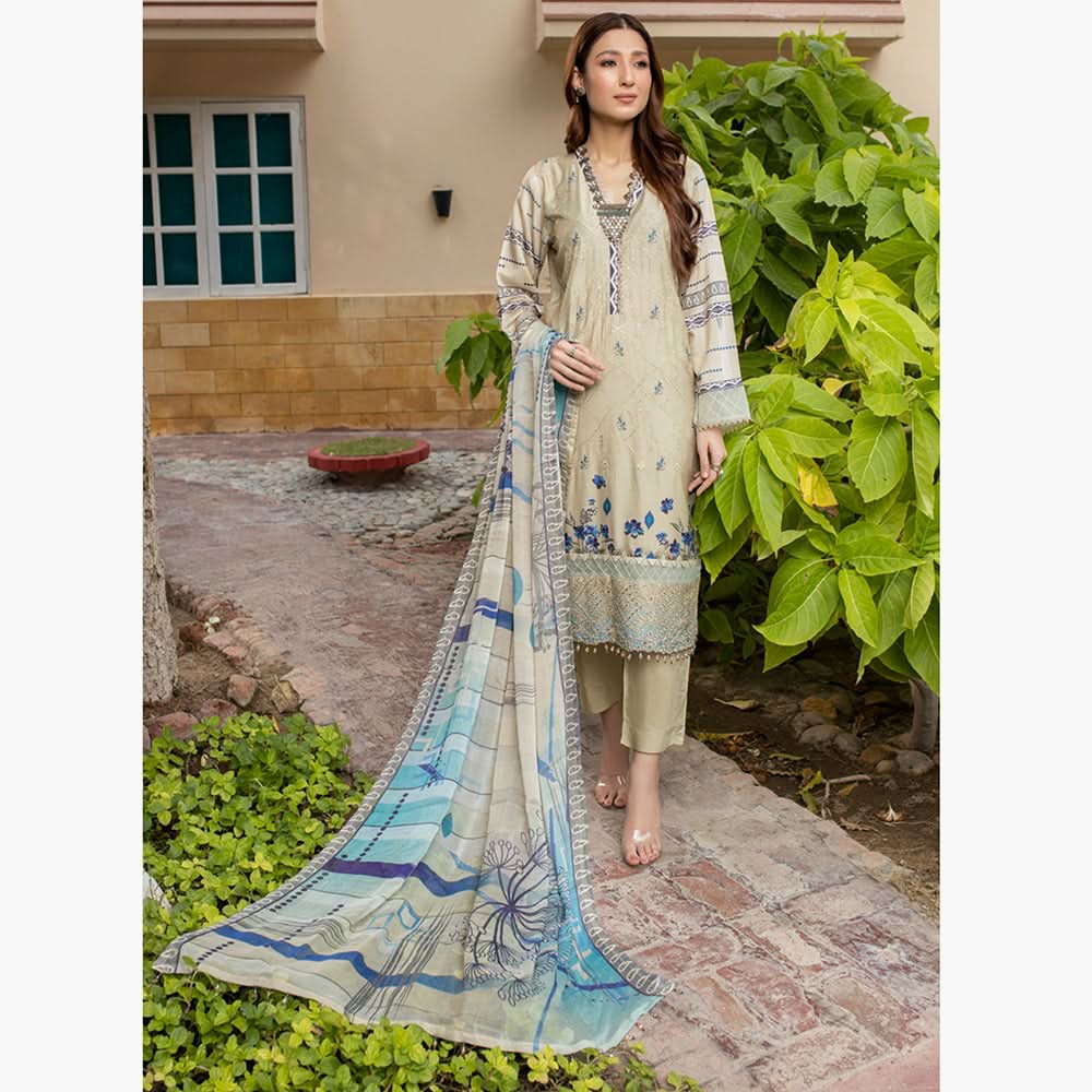 Schick Tulsi Daman Viscose Unstitched 3Pcs Suit - 4, Women, 3Pcs Shalwar Suit, MI Creation, Chase Value