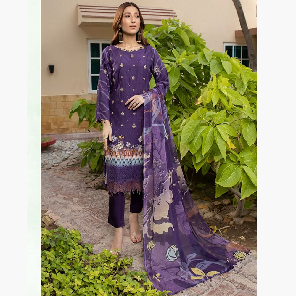 Schick Tulsi Daman Viscose Unstitched 3Pcs Suit - 5, Women, 3Pcs Shalwar Suit, MI Creation, Chase Value