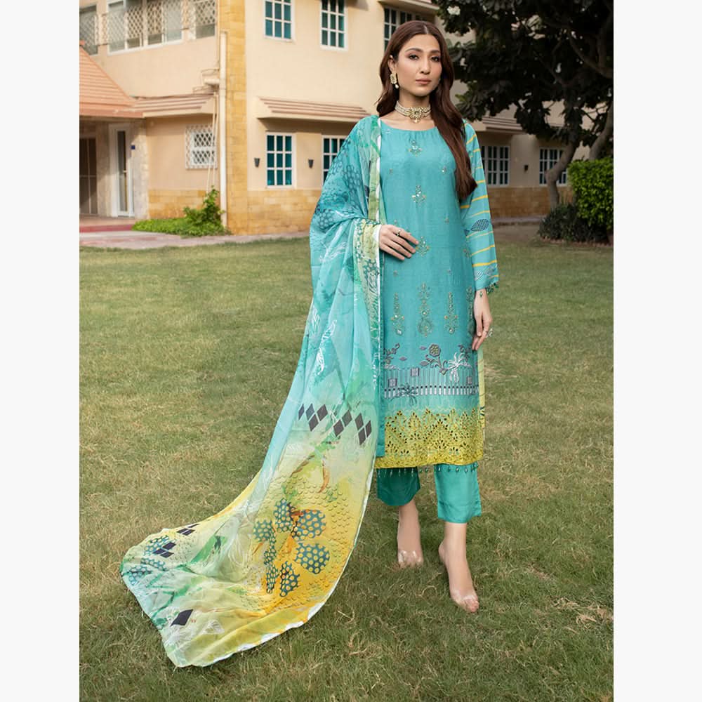Schick Tulsi Daman Viscose Unstitched 3Pcs Suit - 7, Women, 3Pcs Shalwar Suit, MI Creation, Chase Value