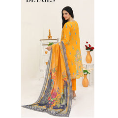 Bin Hameed Dania Printed Lawn Suit 3Pcs with Zari Lining Dupatta - 2, Women, 3Pcs Shalwar Suit, Rana Arts, Chase Value