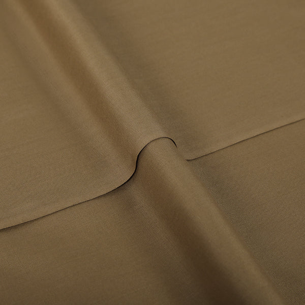 Men's Valuable Plain Polyester Viscose Unstitched Suit - Dark Brown