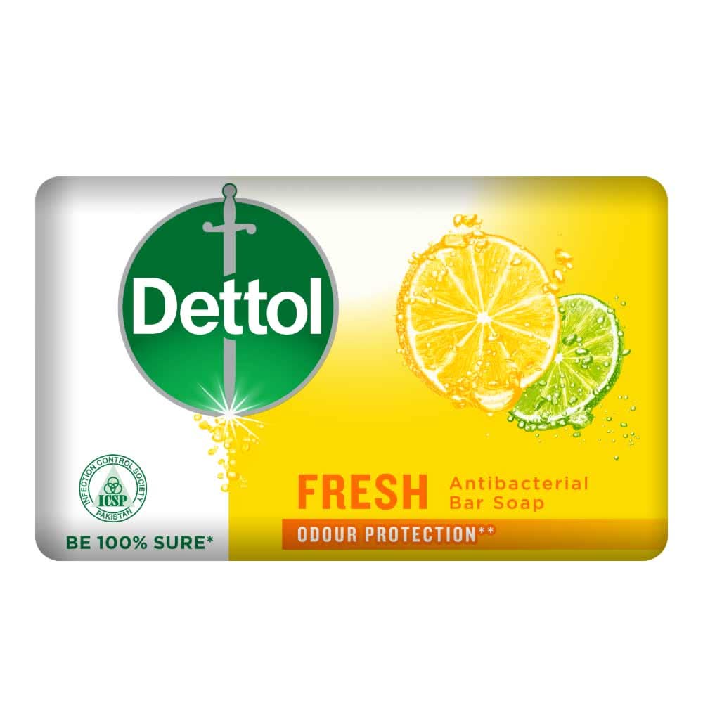 Dettol Fresh Antibacterial Bar Soap - 110g, Soaps, Chase Value, Chase Value