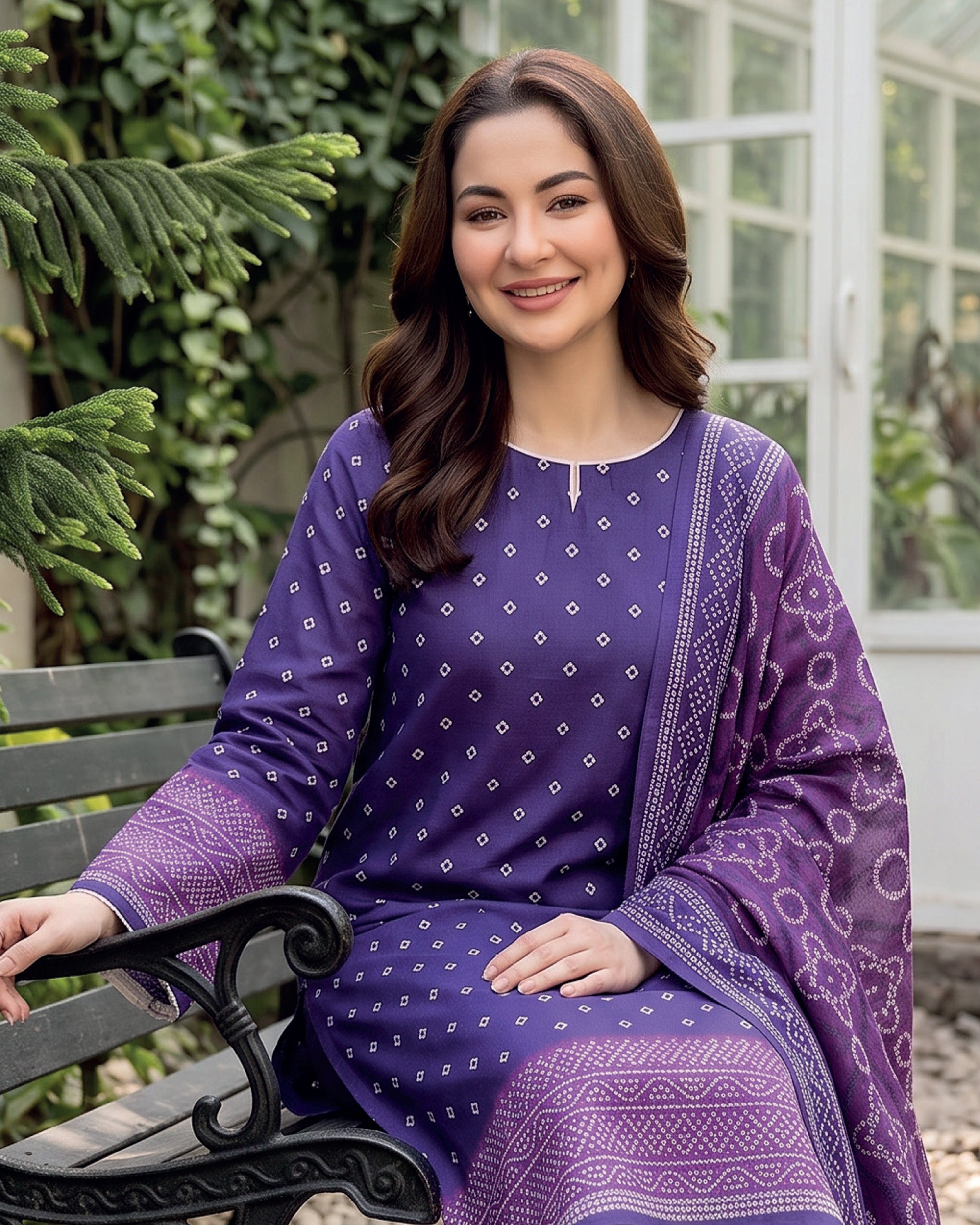 Dr Haris Khaddar Printed 3 Pc Suit