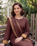 Dr Haris Khaddar Printed 3 Pc Suit