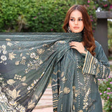 Schick Sitara Gold Printed Unstitched 3Pcs Suit With Dupatta - 2, Women, 3Pcs Shalwar Suit, MI Creation, Chase Value