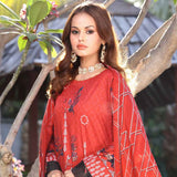 Schick Sitara Gold Printed Unstitched 3Pcs Suit With Dupatta - 6, Women, 3Pcs Shalwar Suit, MI Creation, Chase Value