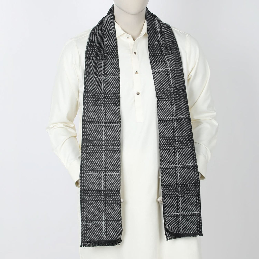 Men's Muffler - Black, Men's Shawls & Mufflers, Chase Value, Chase Value