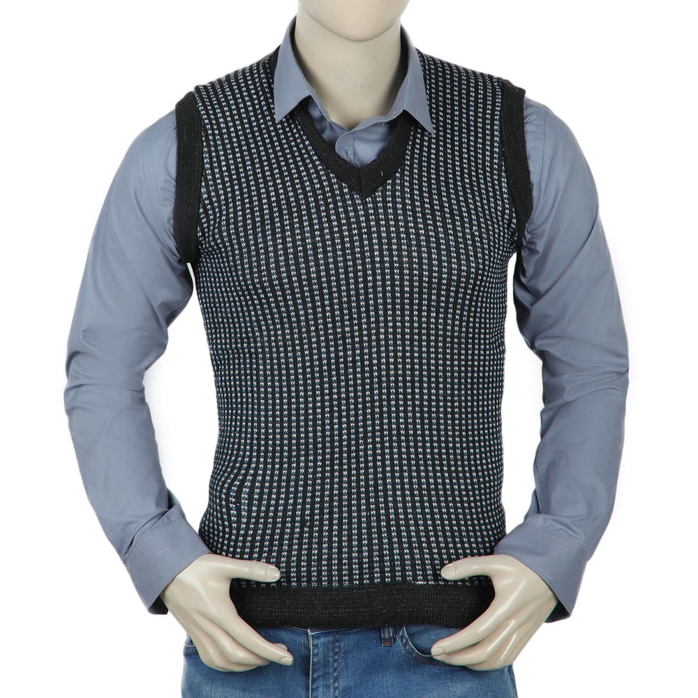 Men's Sleevless Sweater  - Black, Men's Sweater & Sweat Shirts, Chase Value, Chase Value