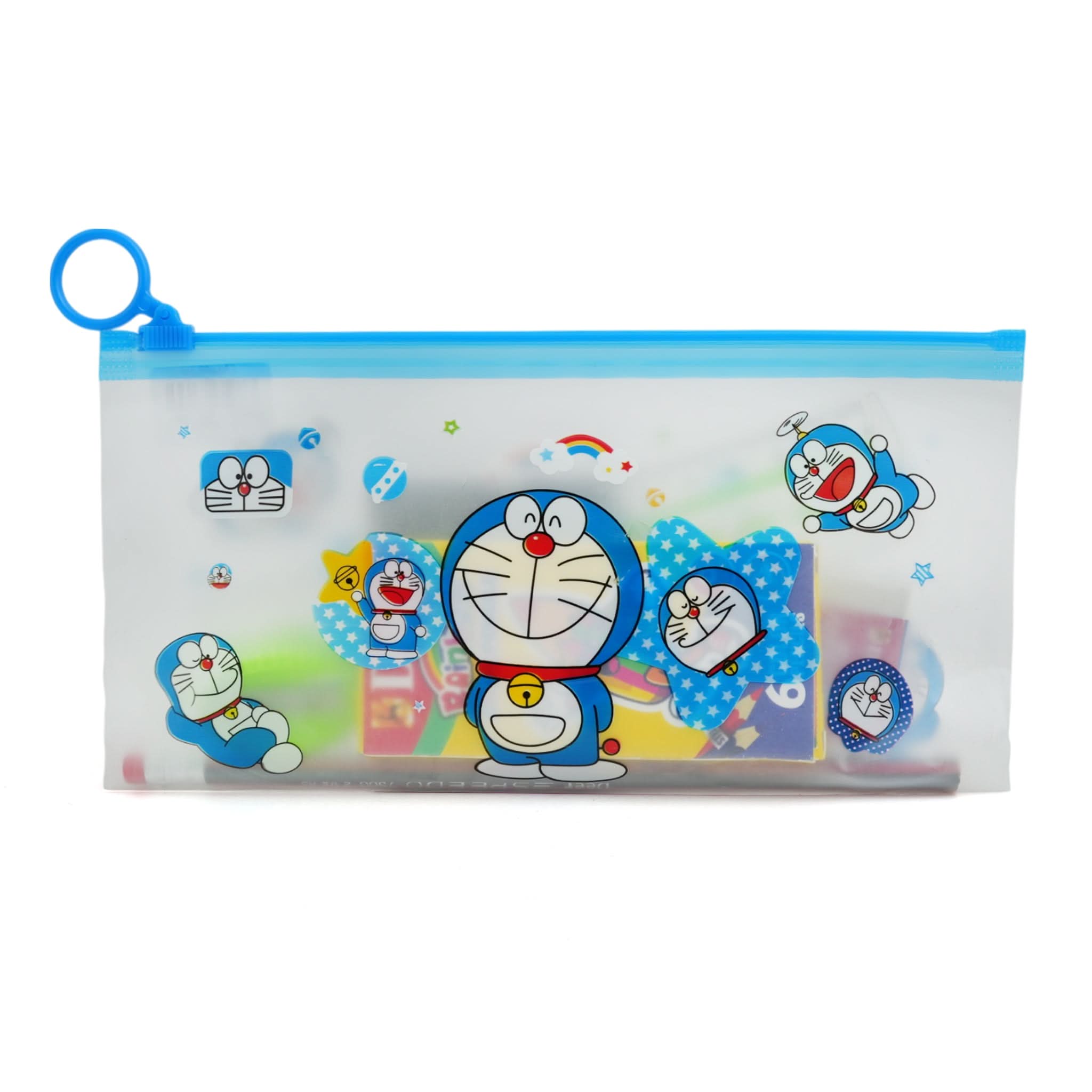 Pencil Pouch With Free Stationery Set - Blue, Stationery Pouch & Box, Chase Value, Chase Value