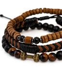 3 Pcs Gents Leather Bracelets, Men's Jewellery, Chase Value, Chase Value