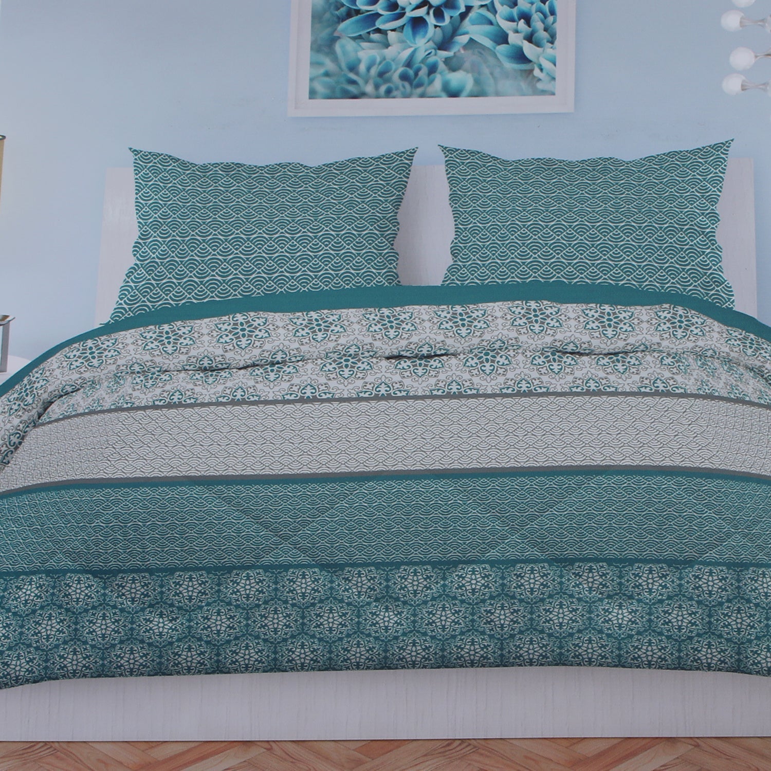 Printed King Bed Sheet - Multi Color, King Size Bed Sheet, Chase Value, Chase Value