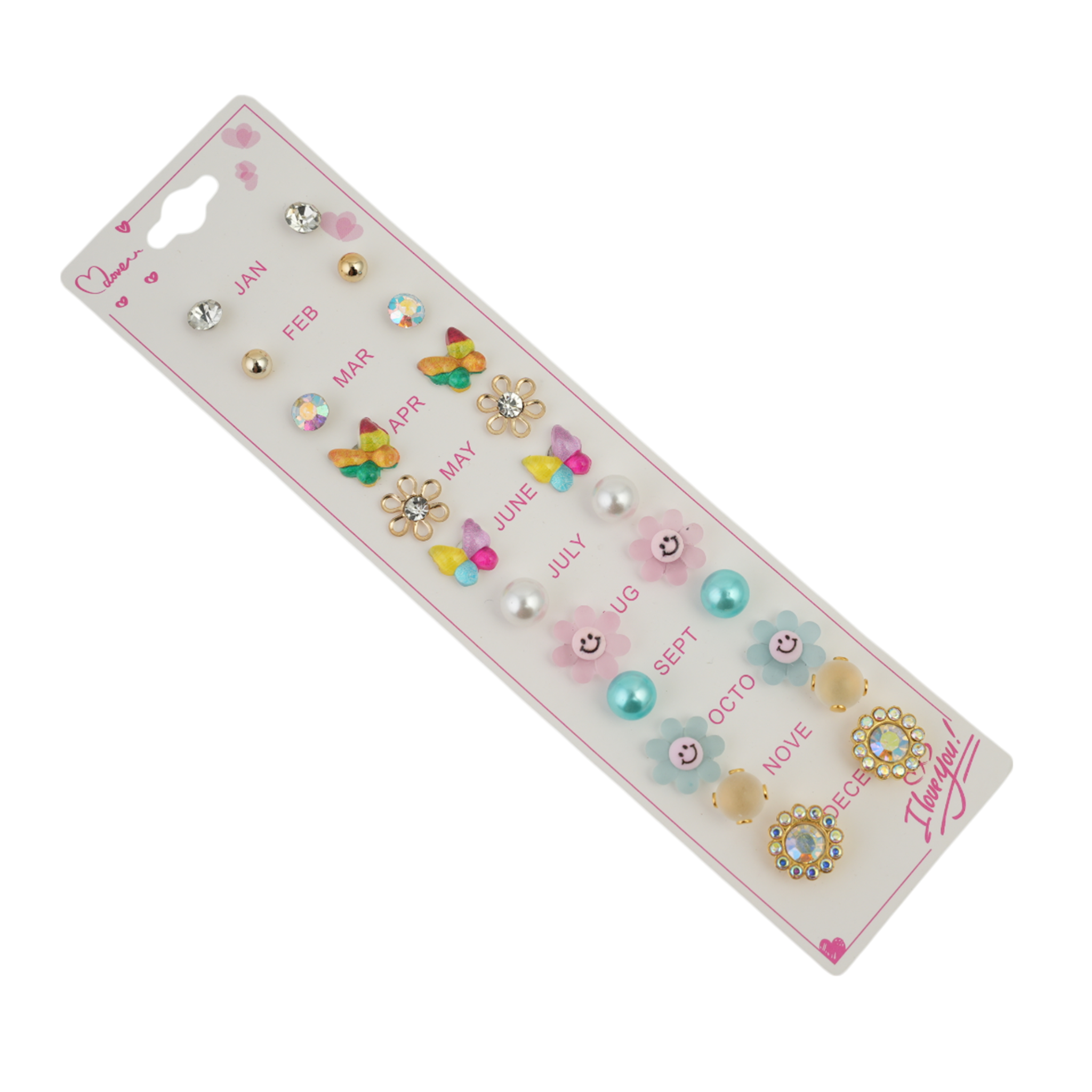 Girls Tops Card pack Of 12, Girls Earrings & Tops, Chase Value, Chase Value