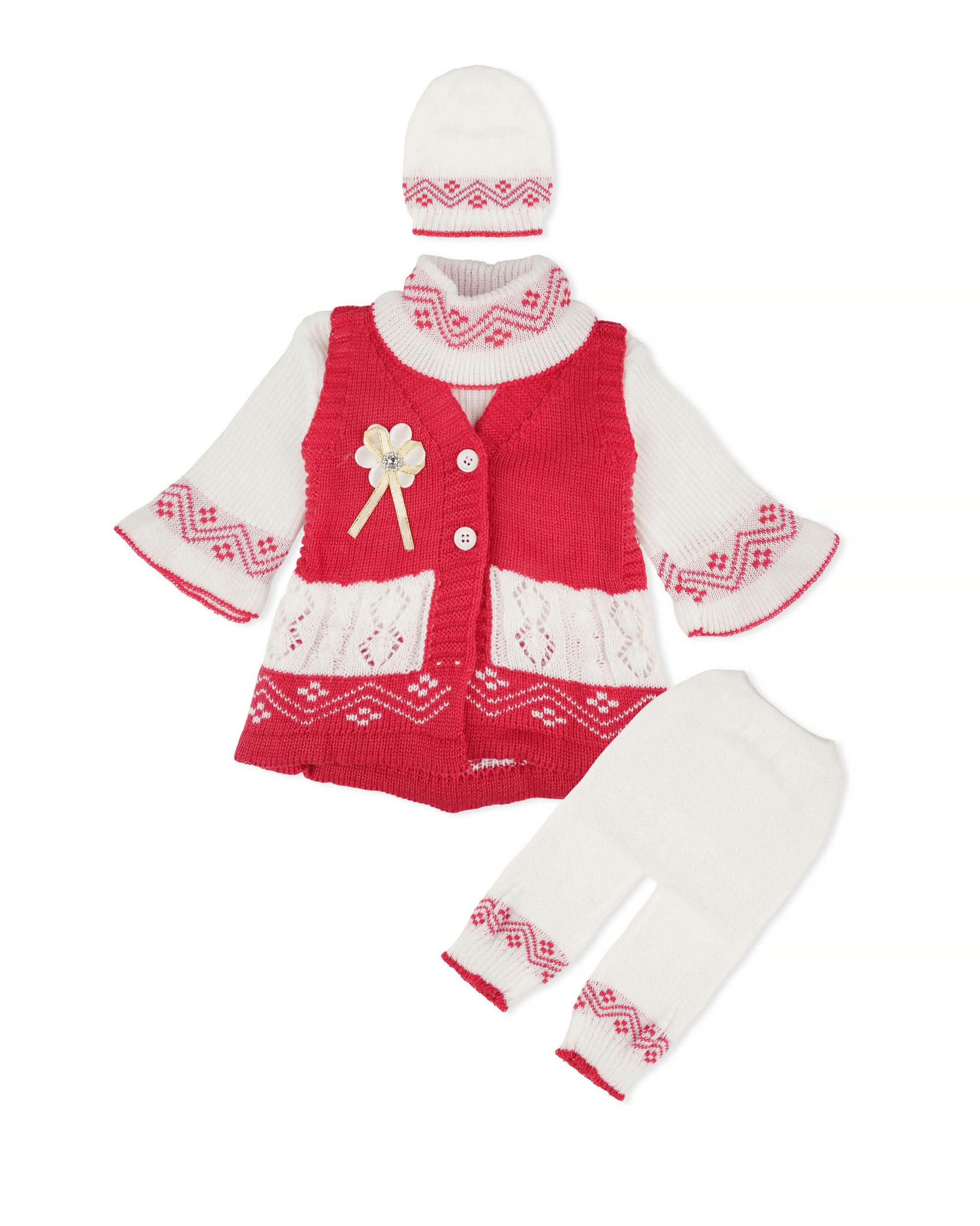 Newborn Girls Irani Suit – 4 Piece Set, Newborn Girls Sets & Suits, Chase Value, Chase Value