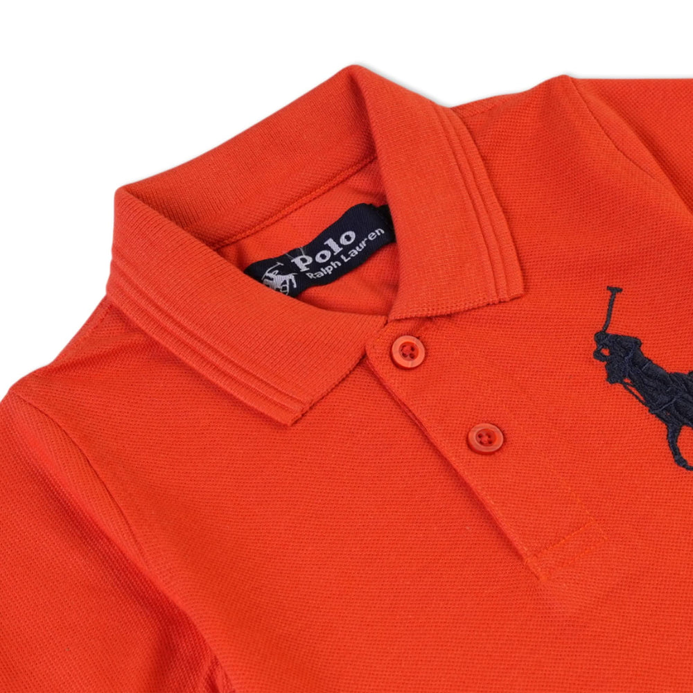 Boy’s Polo T-Shirt – Half Sleeve Smart Casual Tee for Boys - Orange, Boys T-Shirts, Chase Value, Chase Value