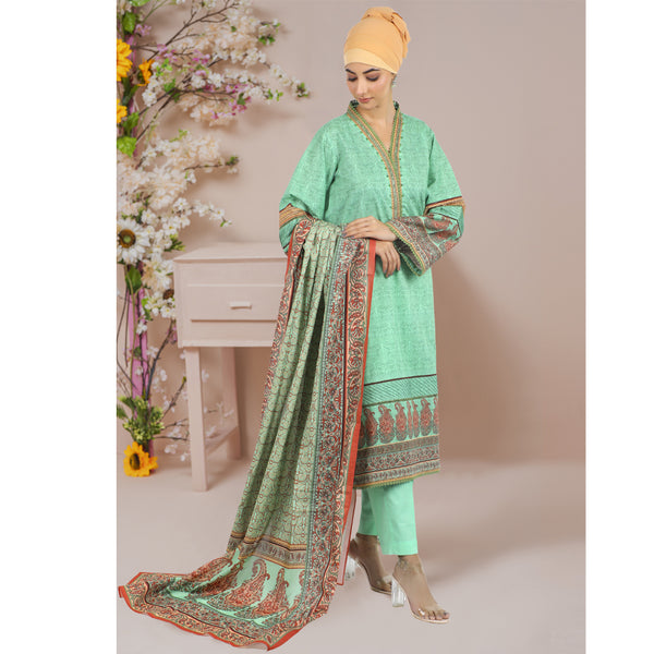 Eminent Women's Un-Stitched 3pcs Suit