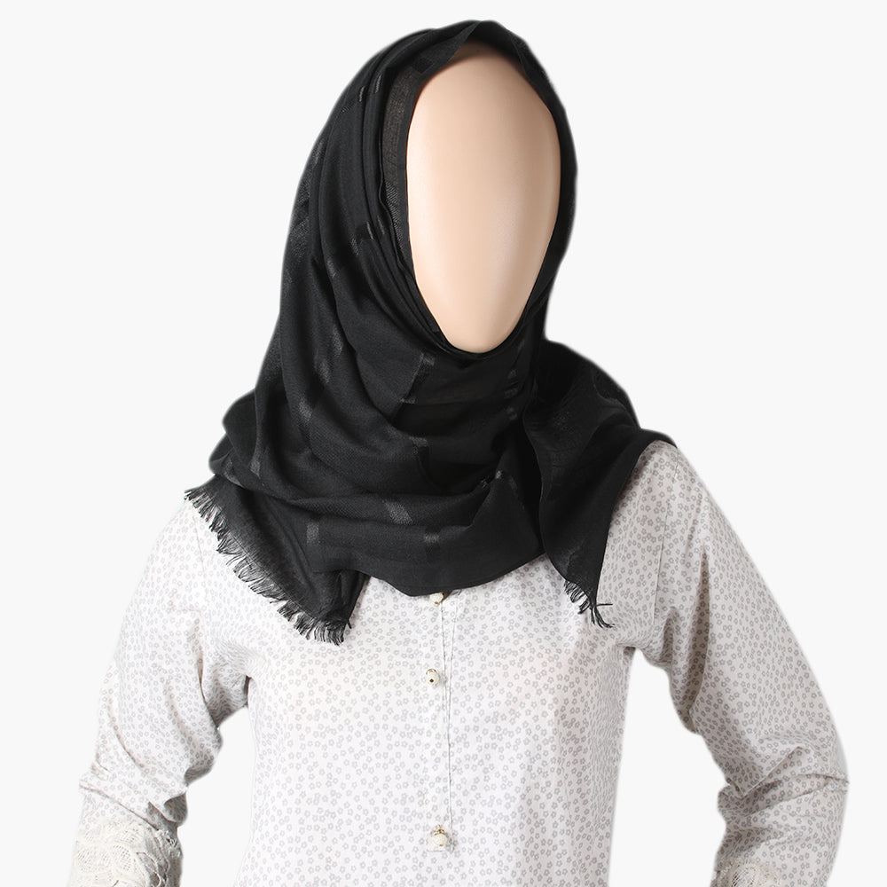 Women's Turkish Scarf - Black, Women Shawls & Scarves, Chase Value, Chase Value