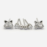 Women's Stud Earring - Silver, Women Earrings & Tops, Chase Value, Chase Value