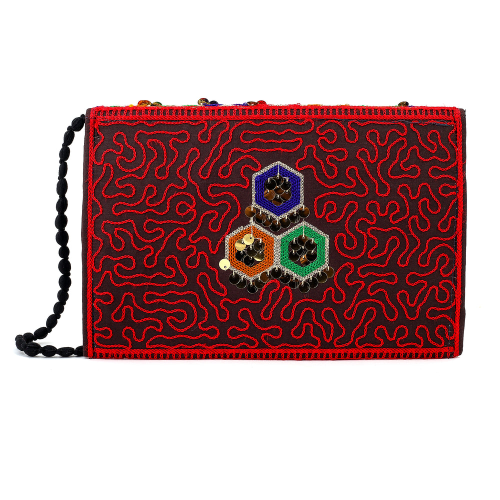 Women's Clutch Sindhi Traditional Embroidered, Women Clutches, Chase Value, Chase Value