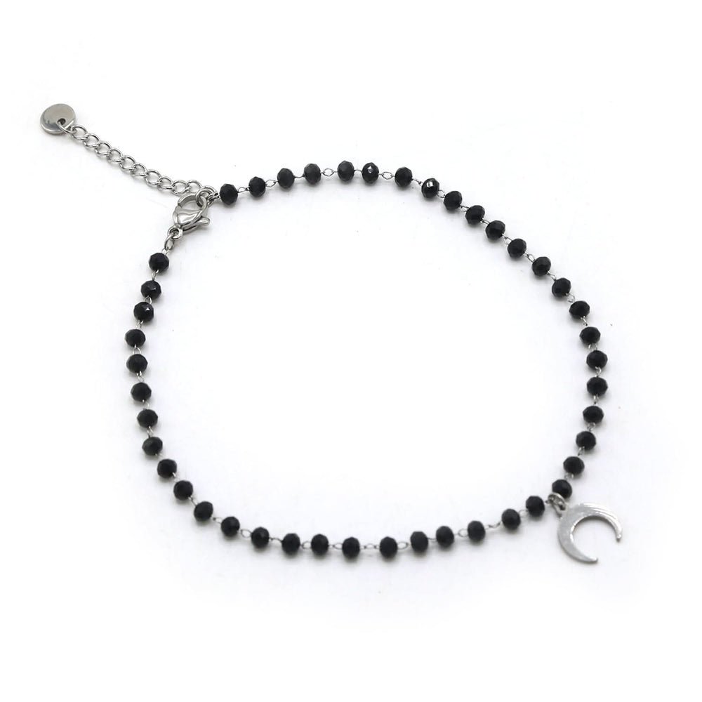 Women's Fashion Anklets - Black, Women Foot Jewellery, Chase Value, Chase Value