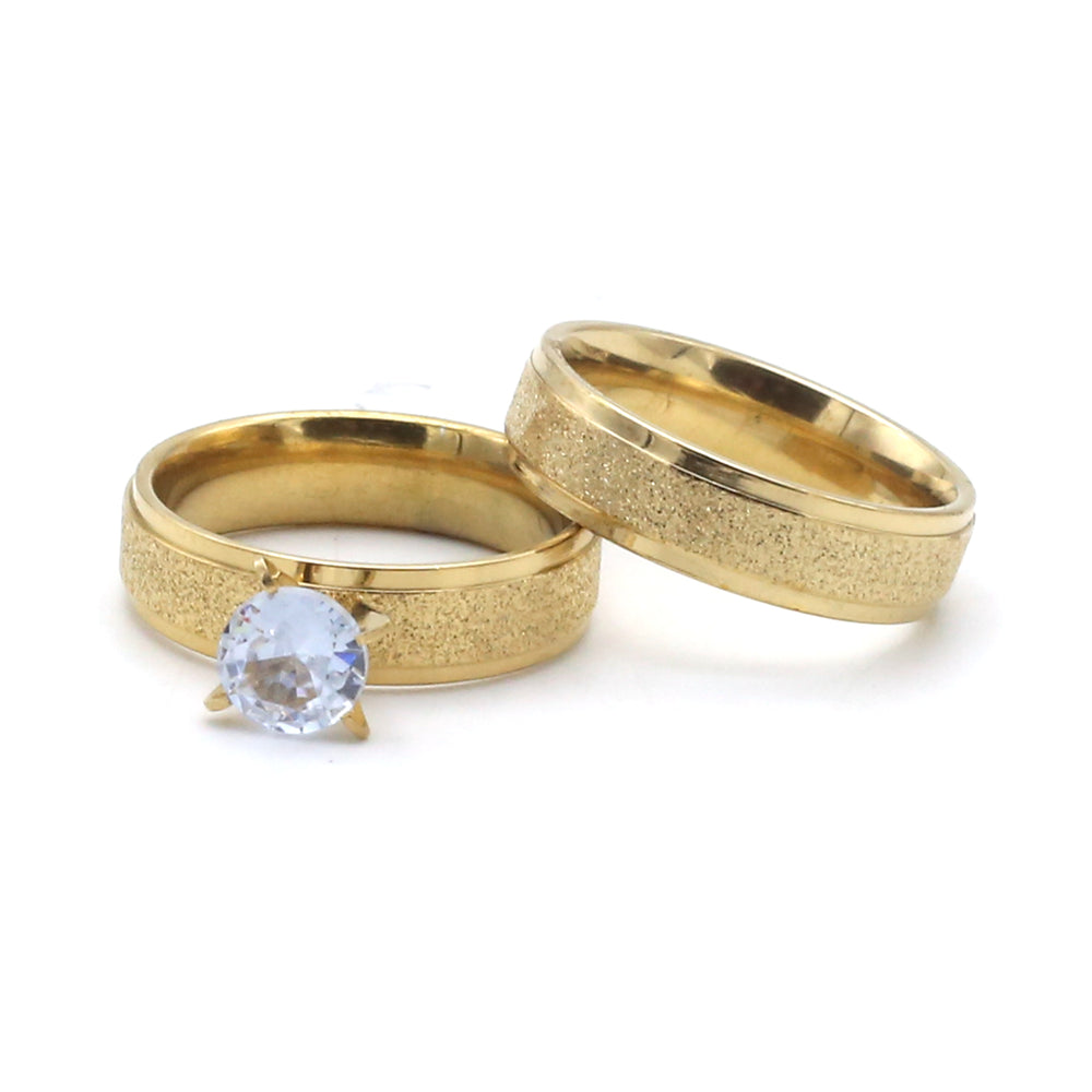 Women's Rings Single Stone - Golden, Women Finger Rings, Chase Value, Chase Value
