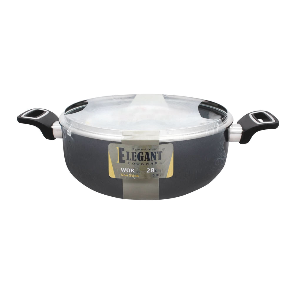 Elegant Smart Choice Wok, 28cm, EH0085, Cookware & Pans, Elegant, Chase Value