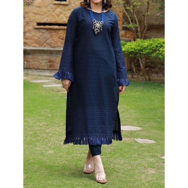Eminent Cotton Lawn Schiffli & Chikankari Unstitched 2Pcs Suit - 2, Women, 3Pcs Shalwar Suit, Eminent, Chase Value