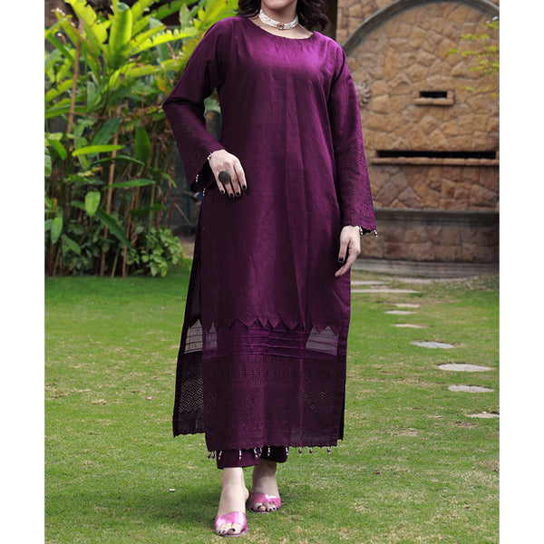 Eminent Cotton Lawn Schiffli & Chikankari Unstitched 2Pcs Suit - 10, Women, 3Pcs Shalwar Suit, Eminent, Chase Value