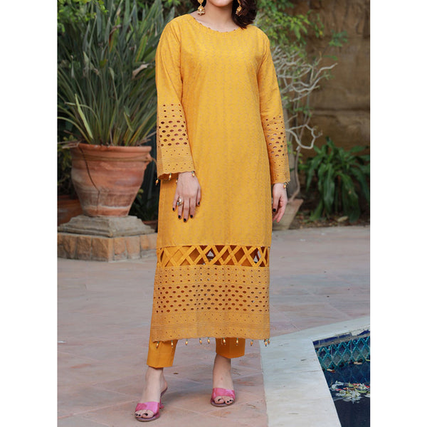 Eminent Cotton Lawn Schiffli & Chikankari Unstitched 2Pcs Suit - 4, Women, 3Pcs Shalwar Suit, Eminent, Chase Value