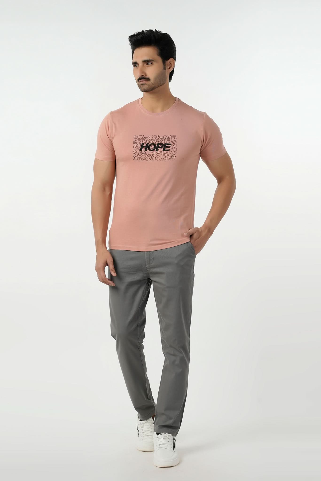 Eminent Men's Round Neck Half Sleeves Printed T-Shirt - Cork, Men's T-Shirts & Polos, Eminent, Chase Value