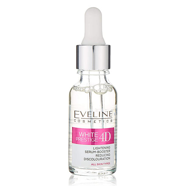 Eveline White Prestige 4D Lightening Serum Booster Reducing Discoloration - 18ml, Oils & Serums, Eveline, Chase Value