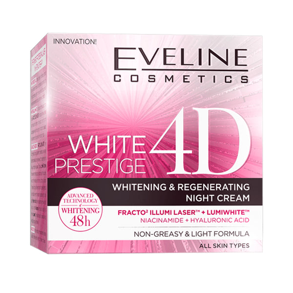 Eveline White Prestige 4D Whitening and Regenerating Night Cream, Creams & Lotions, Eveline, Chase Value