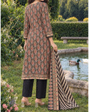 Zarineh Everyday Khaddar Printed Suit - 3 Pc