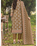 Zarineh Everyday Khaddar Printed Suit - 3 Pc