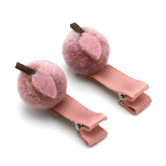 Girls Hair Pins 2 Pcs - Dark Pink