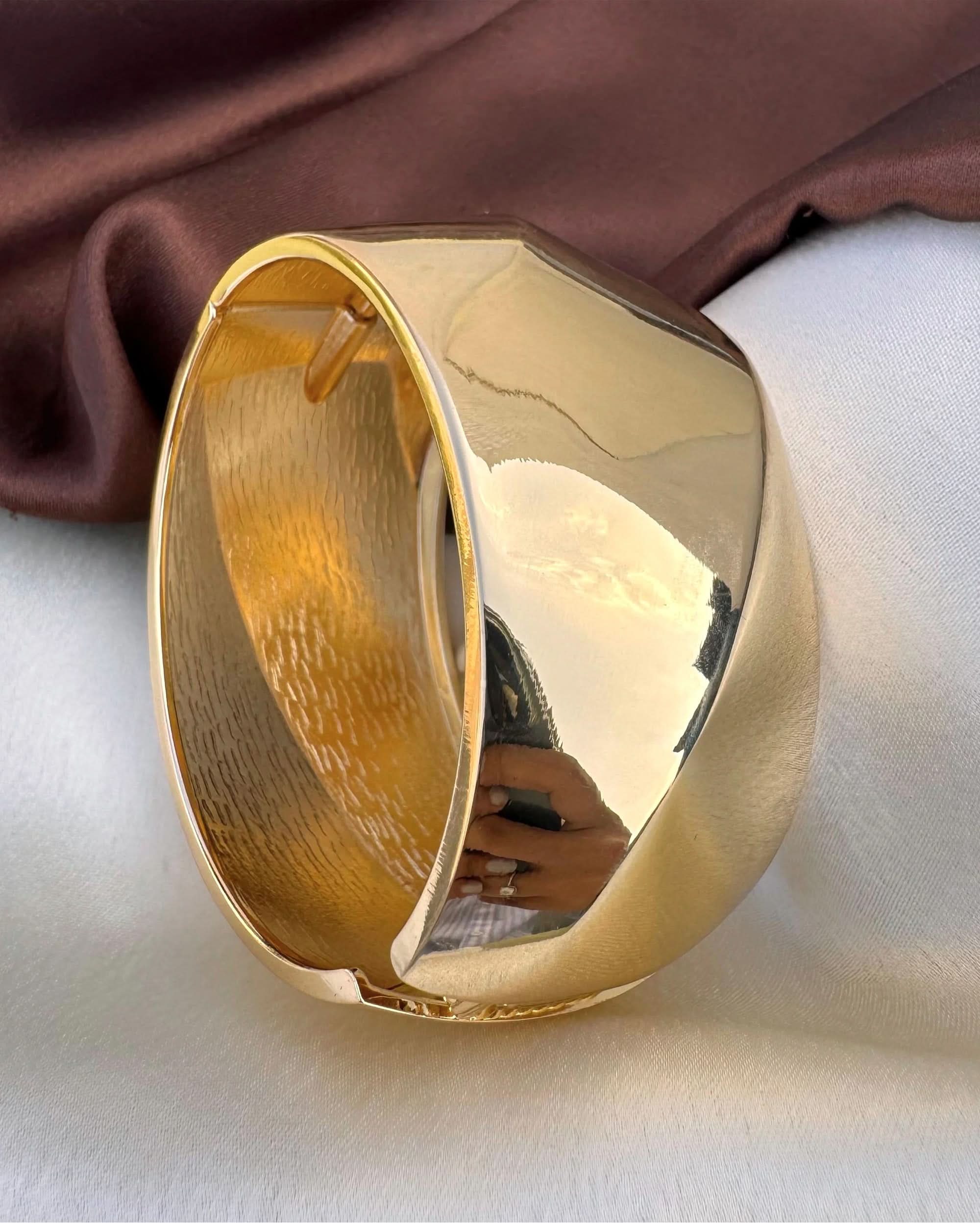Women's Metal Kara - Golden, Women Bangles & Bracelets, Chase Value, Chase Value
