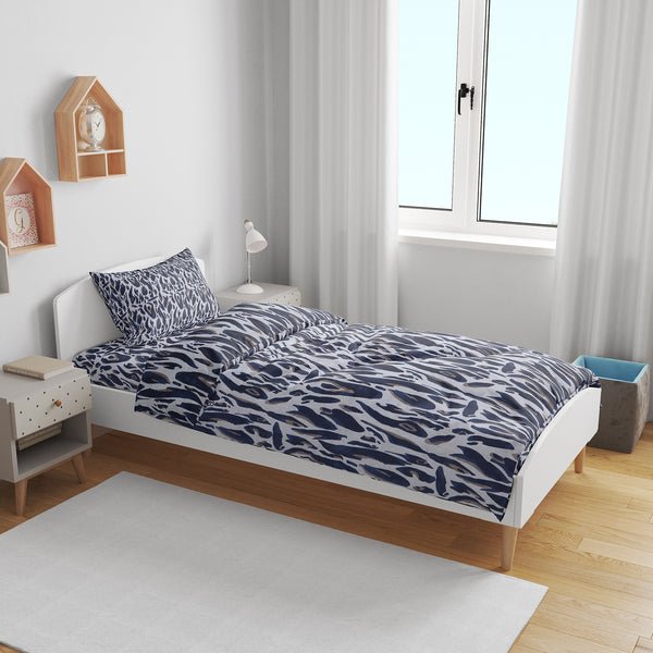 Single Bed Sheet 2Pcs - Multi Color