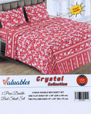 Valuable Crystal Collection 3 Piece Double Bedsheet 90X96", Double Size Bed Sheet, Chase Value, Chase Value