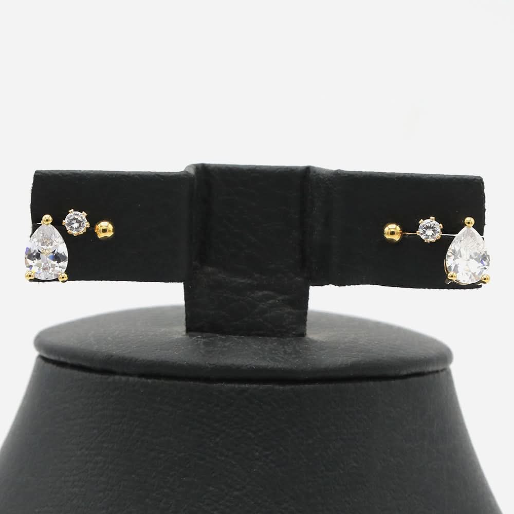 Women's Stud Earring - Golden, Women Earrings & Tops, Chase Value, Chase Value