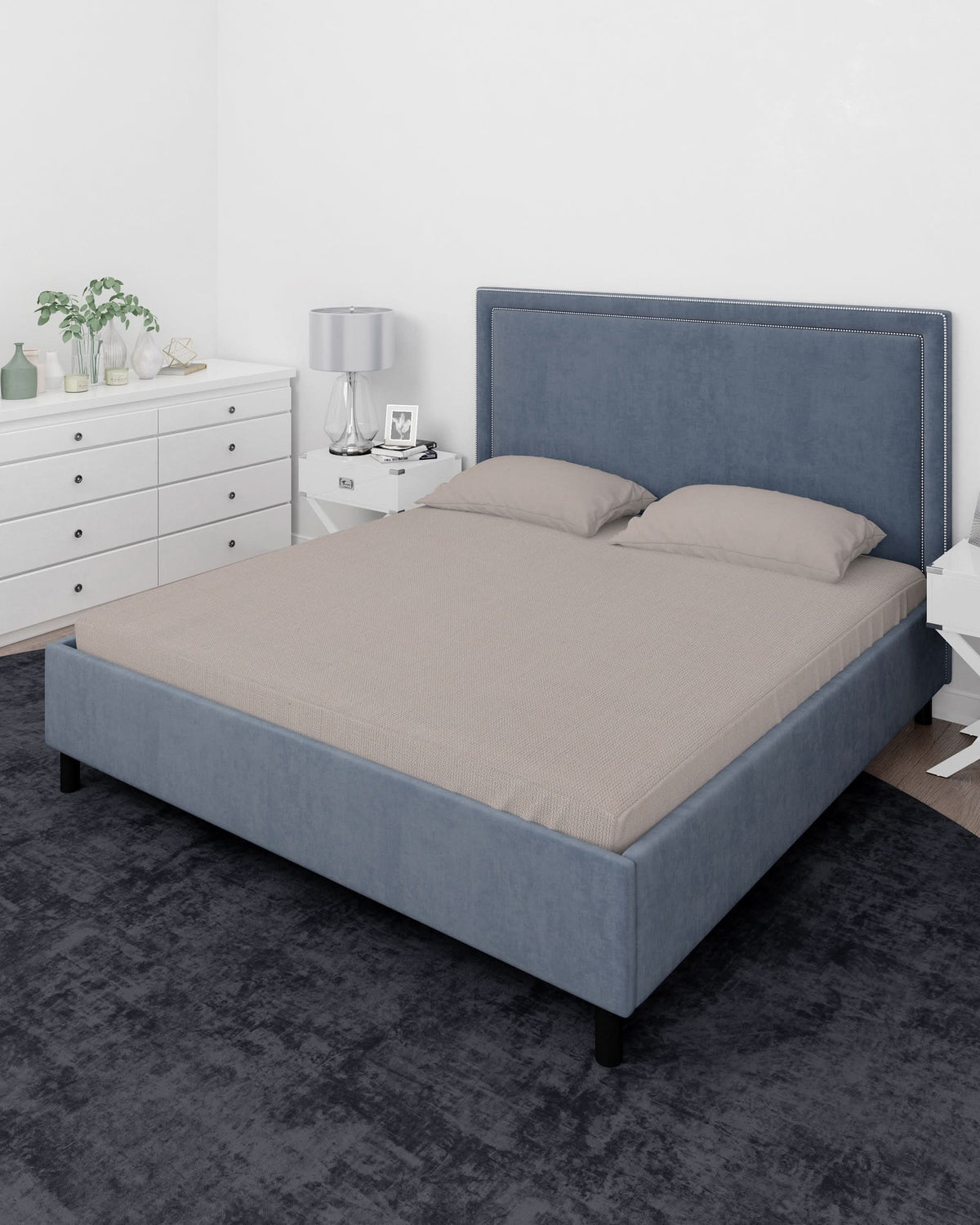 Valuables Plain Cotton Double Bedsheet 90x102, Double Size Bed Sheet, Chase Value, Chase Value