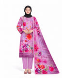 Al Jannat Karandi Printed Suit - 3 Pc