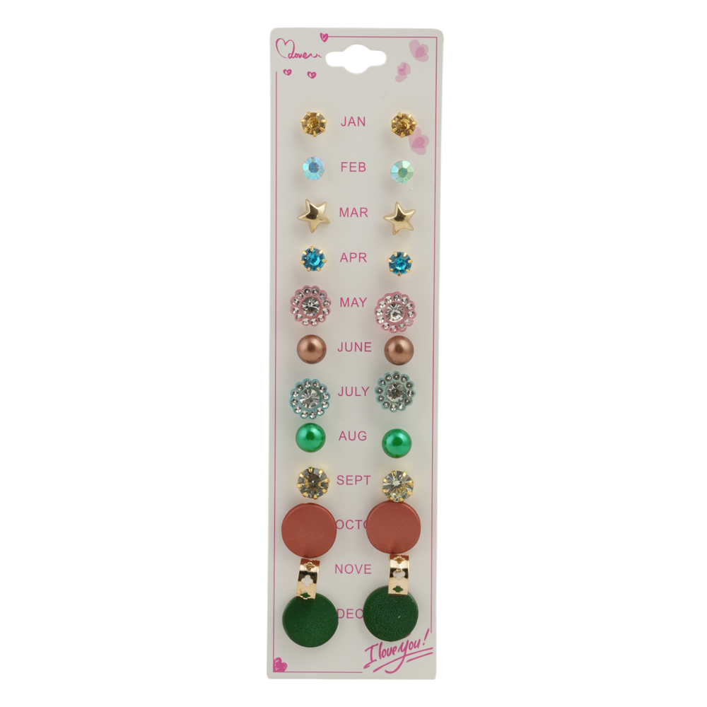 Girls Tops Card pack Of 12, Girls Earrings & Tops, Chase Value, Chase Value