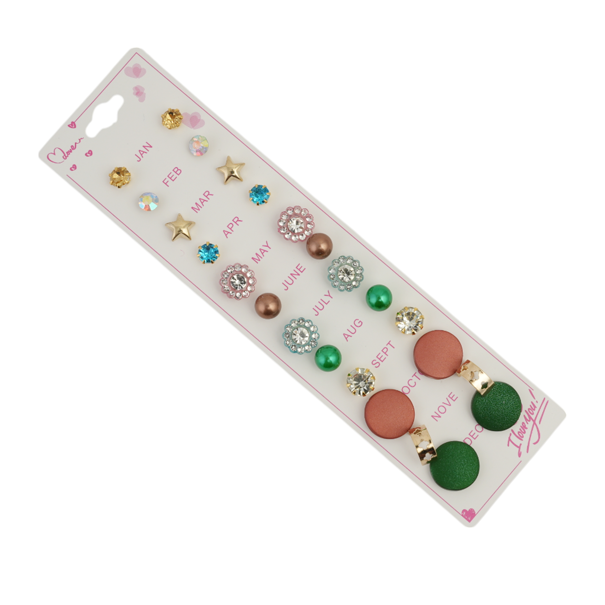 Girls Tops Card pack Of 12, Girls Earrings & Tops, Chase Value, Chase Value