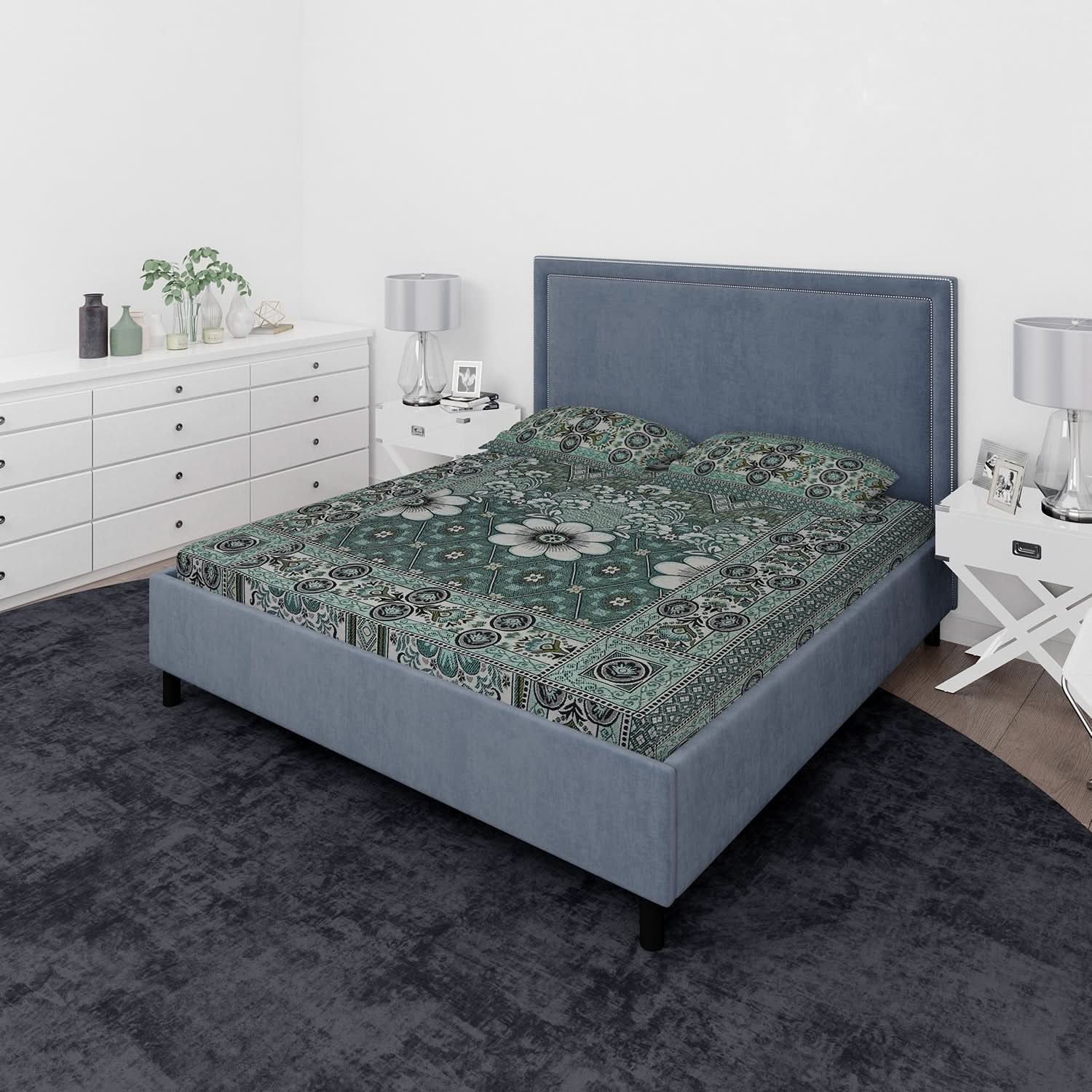 Valuable Gultex Double Bed Sheet - G, Double Size Bed Sheet, Chase Value, Chase Value