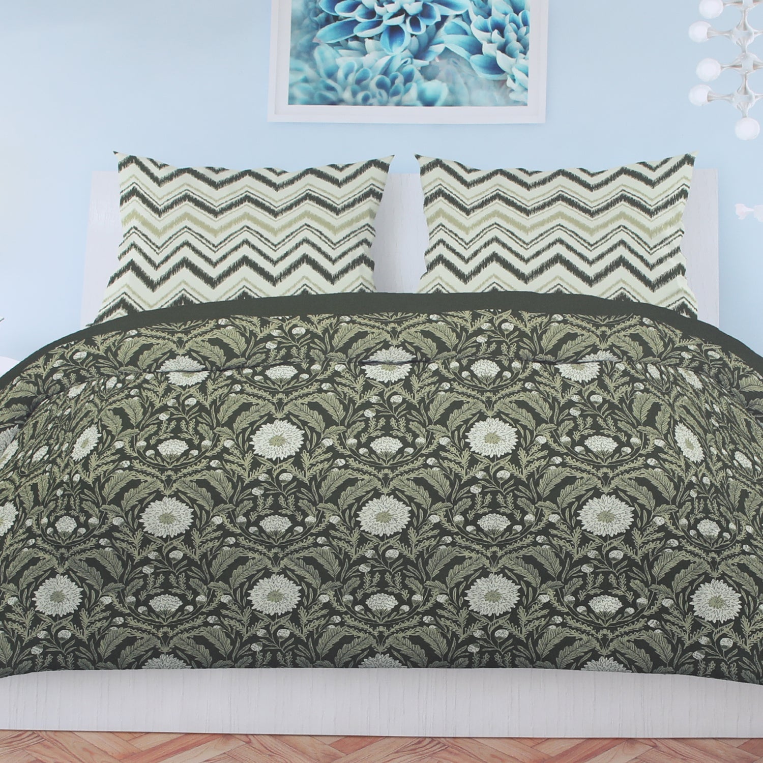 Printed King Bed Sheet - Multi Color, King Size Bed Sheet, Chase Value, Chase Value